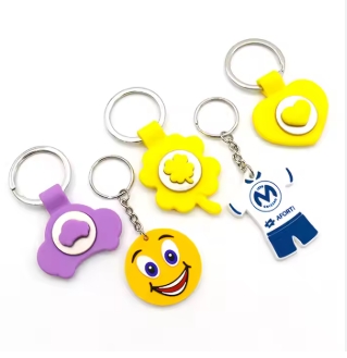 Happy Sunglasses Smiley Face rubber pvc Keychain filling machine